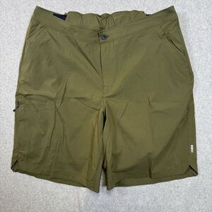 REI Co Op Mens Size 1X Outdoor Athletic Nylon Cargo Shorts Olive Green NWT